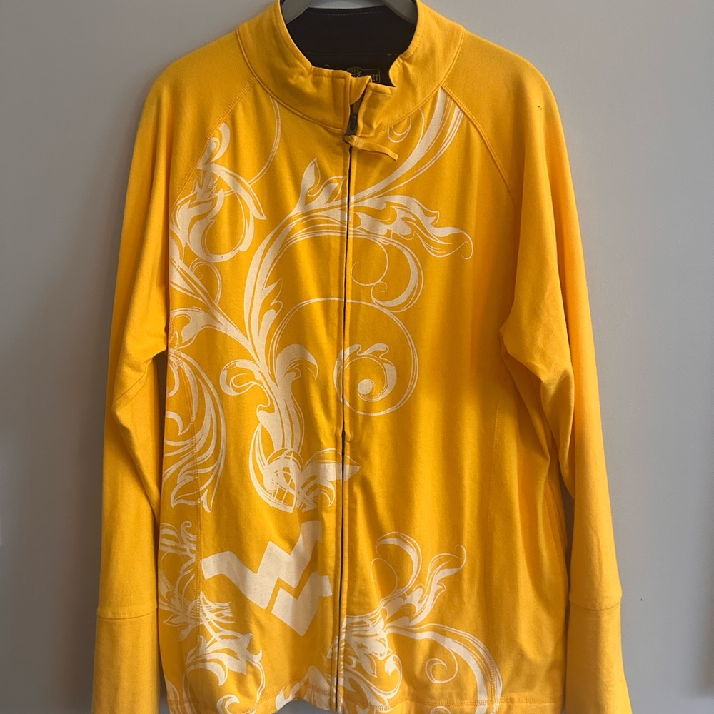WV Yellow Zip-Up Jacket lightweight.
